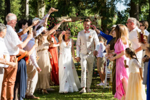 Mariage A&M Sortie de cérémonie