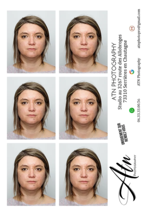 planche Photos d'identité femme